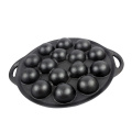 Heavy Duty Pre-Seasoned Cast Iron Takoyaki Pan